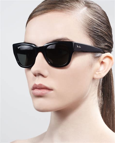 ray ban black cat eye sunglasses|ray ban cat eye sunglasses women.